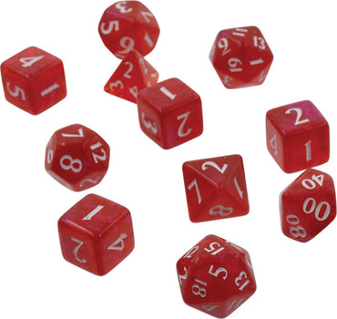 Eclipse: Poly 11 Dice Set- Apple Red