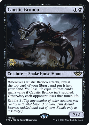 Caustic Bronco [Outlaws of Thunder Junction Prerelease Promos]