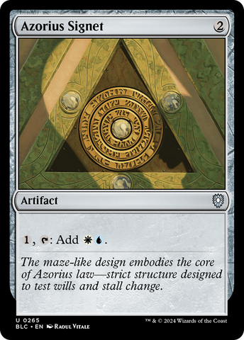 Azorius Signet [Bloomburrow Commander]