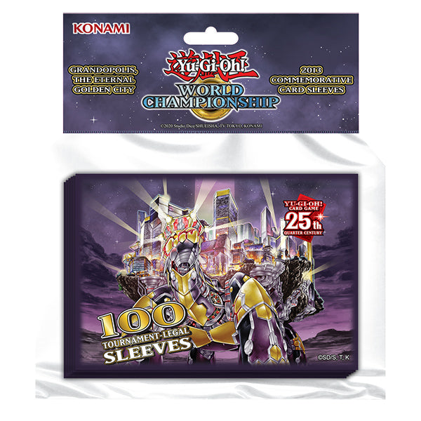 Card Sleeves: Yu-Gi-Oh- 2013 World Championship- Grandopolis, The Eternal Golden City (100 ct)