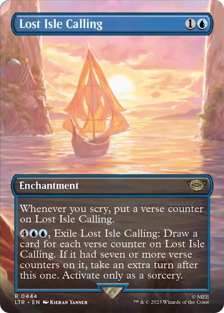 Lost Isle Calling (Borderless Alternate Art) [The Lord of the Rings: T