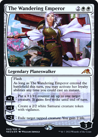 The Wandering Emperor [Kamigawa: Neon Dynasty Prerelease Promos]