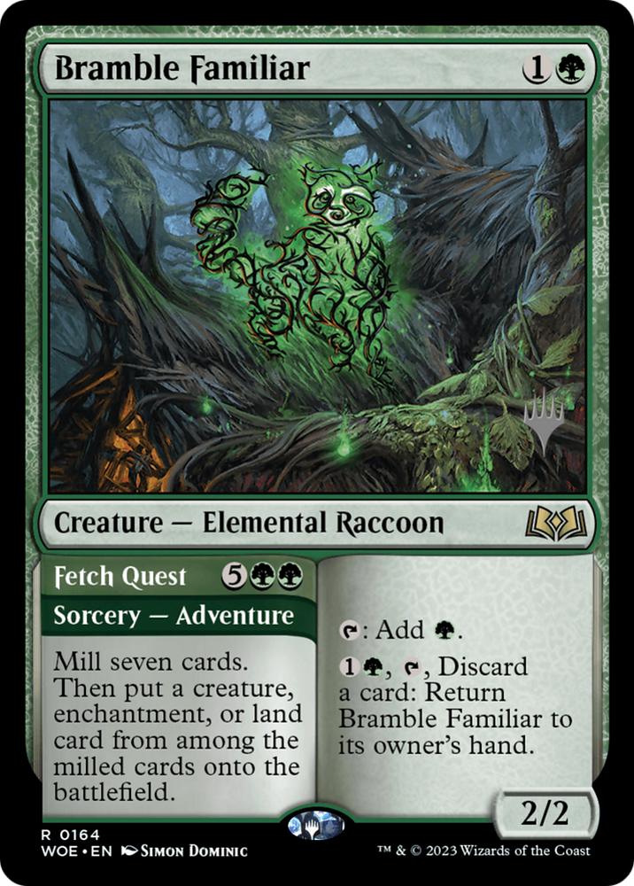 Bramble Familiar // Fetch Quest (Promo Pack) [Wilds of Eldraine Promos]