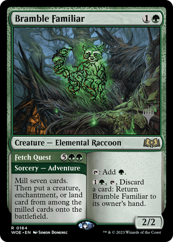 Bramble Familiar // Fetch Quest (Promo Pack) [Wilds of Eldraine Promos]