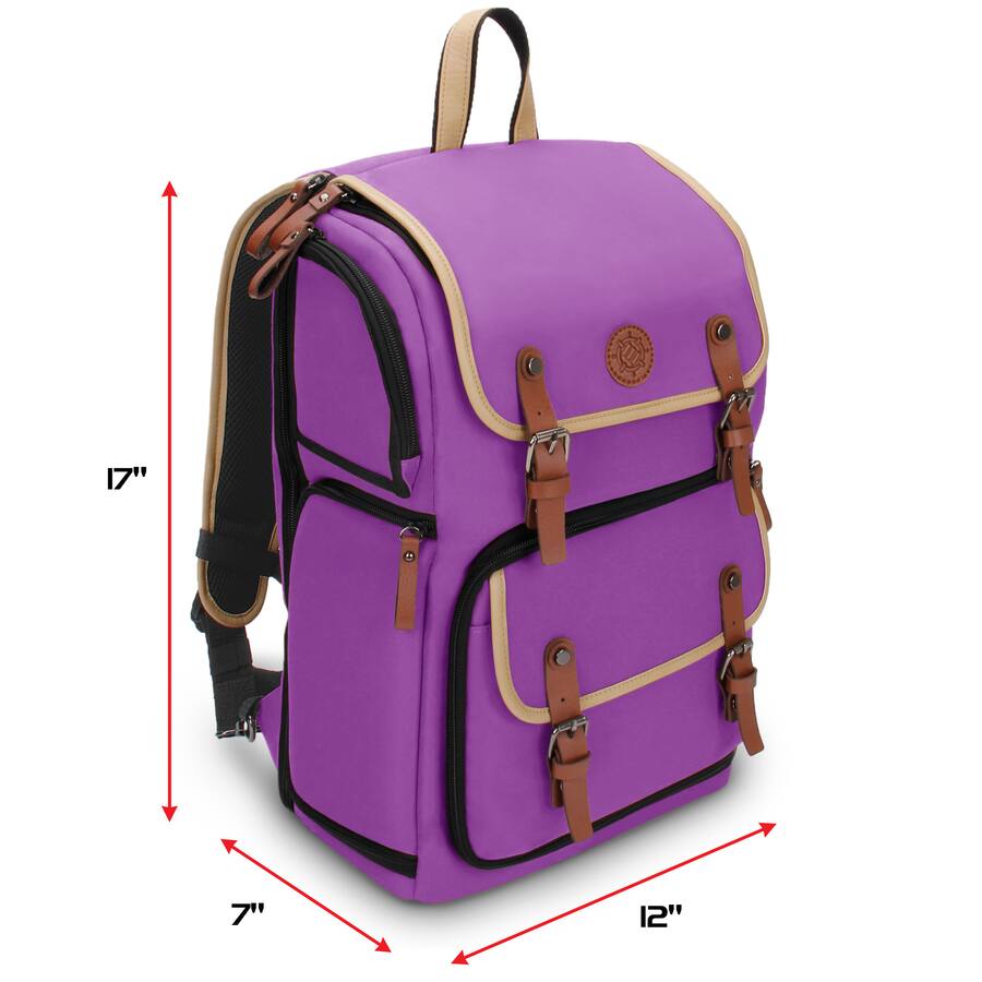ENHANCE - Full-Size Trading Card Storage Box Backpack for Playing Card Case - Full Size - Purple