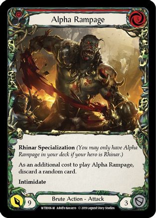 Alpha Rampage [U-WTR006] (Welcome to Rathe Unlimited)  Unlimited Rainbow Foil