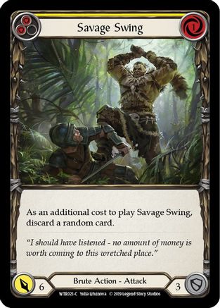 Savage Swing (Yellow) [U-WTR021] (Welcome to Rathe Unlimited)  Unlimited Normal