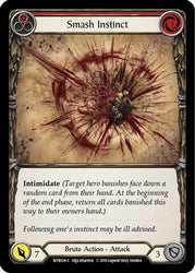 Smash Instinct (Red) [U-WTR026] (Welcome to Rathe Unlimited)  Unlimited Rainbow Foil