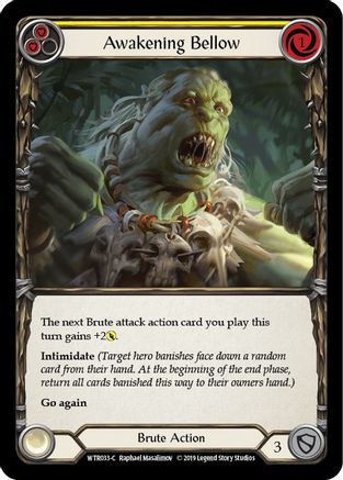 Awakening Bellow (Yellow) [U-WTR033] (Welcome to Rathe Unlimited)  Unlimited Rainbow Foil