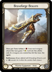 Braveforge Bracers [U-WTR116] (Welcome to Rathe Unlimited)  Unlimited Rainbow Foil
