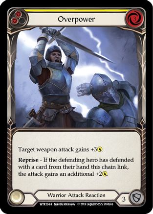 Overpower (Yellow) [WTR124-R] (Welcome to Rathe)  Alpha Print Normal
