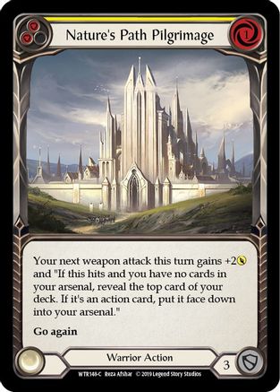 Nature's Path Pilgrimage (Yellow) [U-WTR148] (Welcome to Rathe Unlimited)  Unlimited Rainbow Foil