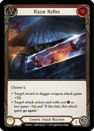 Razor Reflex (Red) [U-WTR209] (Welcome to Rathe Unlimited)  Unlimited Rainbow Foil