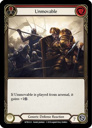 Unmovable (Red) [U-WTR212] (Welcome to Rathe Unlimited)  Unlimited Normal
