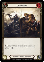 Unmovable (Red) [U-WTR212] (Welcome to Rathe Unlimited)  Unlimited Rainbow Foil