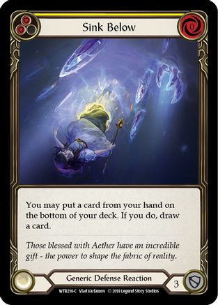 Sink Below (Yellow) [U-WTR216] (Welcome to Rathe Unlimited)  Unlimited Rainbow Foil