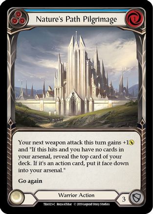 Nature's Path Pilgrimage (Blue) [TEA023-C] (Dorinthea Hero Deck)  1st Edition Normal