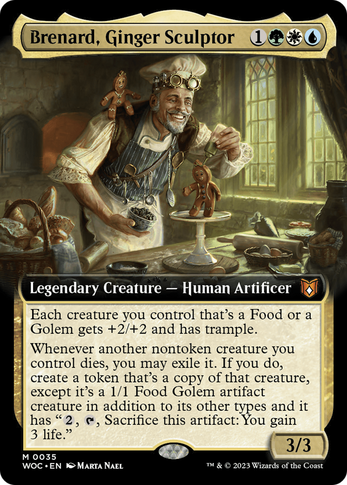 Brenard, Ginger Sculptor (Extended Art) [Wilds of Eldraine Commander]