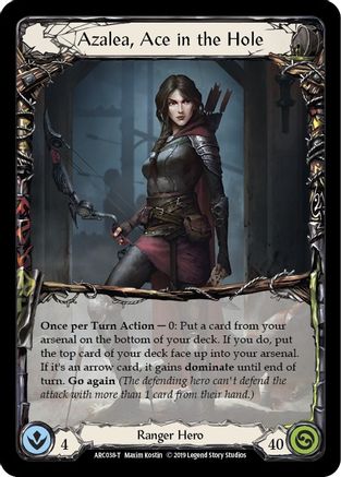 Azalea, Ace in the Hole // Death Dealer [ARC038 // ARC040] (Arcane Rising)  1st Edition Normal