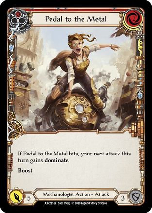 Pedal to the Metal (Red) [ARC011-R] (Arcane Rising)  1st Edition Normal