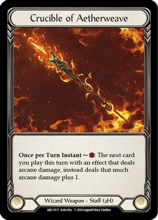 Crucible of Aetherweave // Viserai, Rune Blood [U-ARC115 // U-ARC075] (Arcane Rising Unlimited)