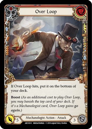 Over Loop (Red) [U-ARC020] (Arcane Rising Unlimited)  Unlimited Rainbow Foil