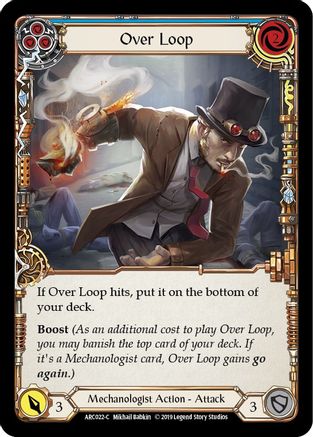 Over Loop (Blue) [U-ARC022] (Arcane Rising Unlimited)  Unlimited Rainbow Foil