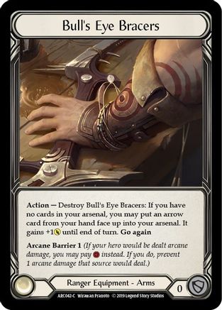 Bull's Eye Bracers [U-ARC042] (Arcane Rising Unlimited)  Unlimited Rainbow Foil