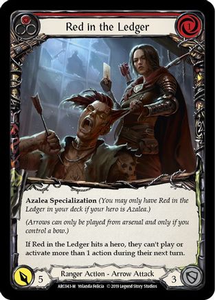 Red in the Ledger [ARC043-M] (Arcane Rising)  1st Edition Normal
