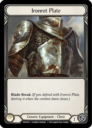 Ironrot Plate [BVO005-C] (Bravo Hero Deck)  1st Edition Normal