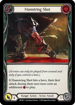 Hamstring Shot (Yellow) [U-ARC061] (Arcane Rising Unlimited)  Unlimited Rainbow Foil