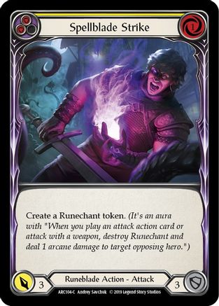 Spellblade Strike (Yellow) [U-ARC104] (Arcane Rising Unlimited)  Unlimited Normal