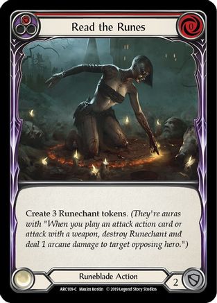 Read the Runes (Red) [U-ARC109] (Arcane Rising Unlimited)  Unlimited Normal