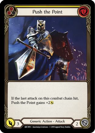 Push the Point (Yellow) [U-ARC189] (Arcane Rising Unlimited)  Unlimited Normal