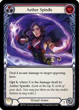 Aether Spindle (Red) [U-ARC126] (Arcane Rising Unlimited)  Unlimited Normal