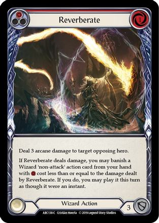 Reverberate (Red) [U-ARC138] (Arcane Rising Unlimited)  Unlimited Rainbow Foil