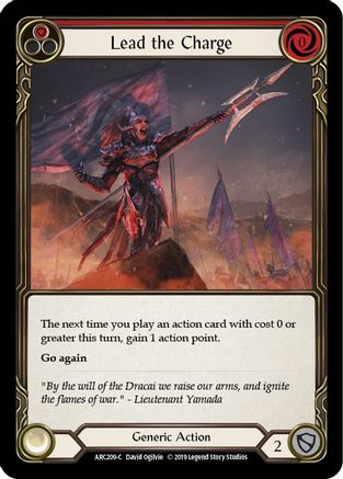 Lead the Charge (Red) [U-ARC209] (Arcane Rising Unlimited)  Unlimited Normal