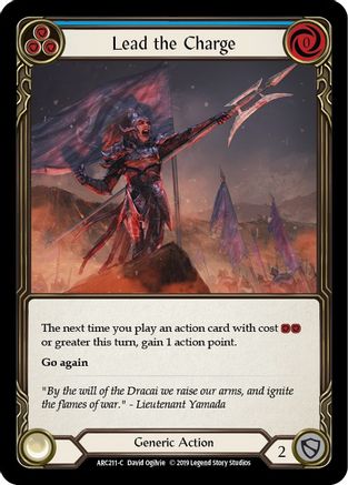 Lead the Charge (Blue) [U-ARC211] (Arcane Rising Unlimited)  Unlimited Normal
