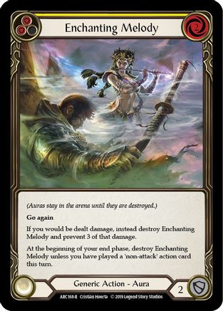 Enchanting Melody (Yellow) [ARC168-R] (Arcane Rising)  1st Edition Rainbow Foil