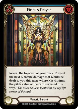 Eirina's Prayer (Blue) [U-ARC175] (Arcane Rising Unlimited)  Unlimited Normal