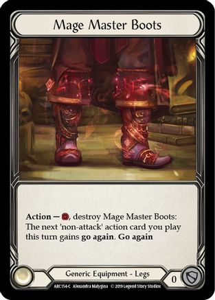 Mage Master Boots [U-ARC154] (Arcane Rising Unlimited)  Unlimited Normal