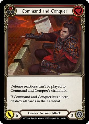 Command and Conquer [U-ARC159] (Arcane Rising Unlimited)  Unlimited Rainbow Foil