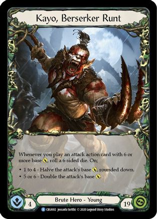 Kayo, Berserker Runt [U-CRU002] (Crucible of War Unlimited)  Unlimited Normal