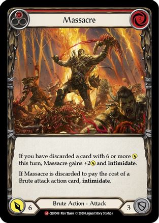 Massacre [U-CRU008] (Crucible of War Unlimited)  Unlimited Rainbow Foil