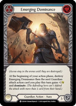 Emerging Dominance (Blue) [U-CRU040] (Crucible of War Unlimited)  Unlimited Rainbow Foil