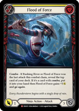 Flood of Force [U-CRU055] (Crucible of War Unlimited)  Unlimited Rainbow Foil