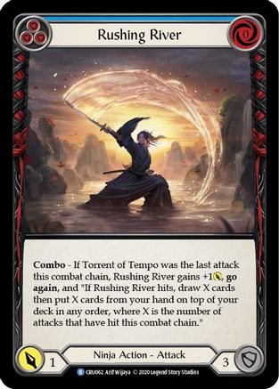 Rushing River (Blue) [U-CRU062] (Crucible of War Unlimited)  Unlimited Normal