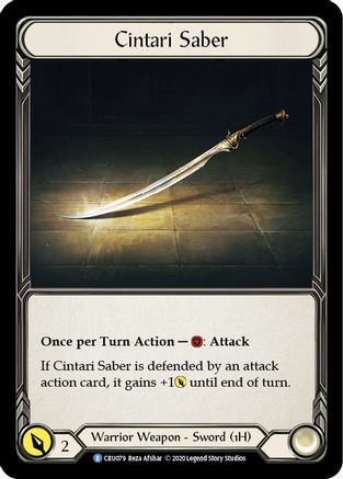 Cintari Saber [U-CRU079] (Crucible of War Unlimited)  Unlimited Rainbow Foil
