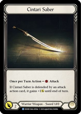 Cintari Saber [U-CRU080] (Crucible of War Unlimited)  Unlimited Rainbow Foil