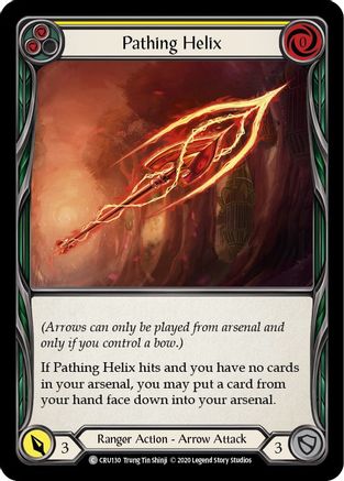 Pathing Helix (Yellow) [CRU130] (Crucible of War)  1st Edition Rainbow Foil